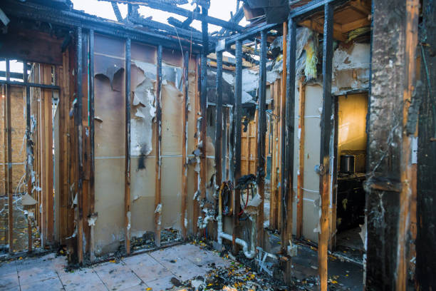 Professional Fire Damage Removal technician working in Parker, SC
